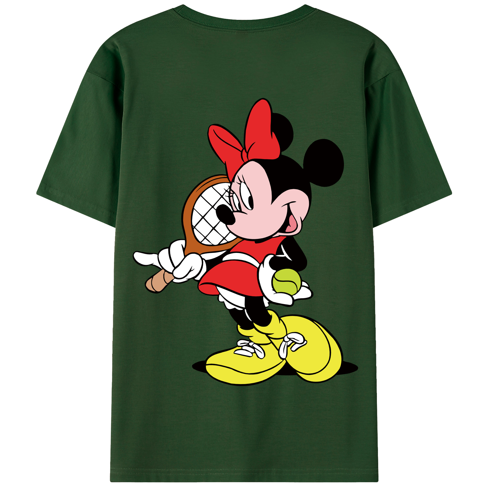 （画像用） ミッキーマウス Mickey Mouse 綿100％半袖Tシャツ（背面プリント）